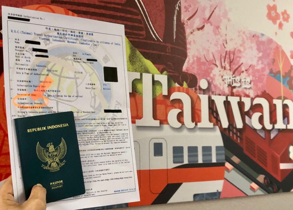 WNI Bebas Visa ke Taiwan