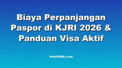 Biaya Perpanjangan Paspor di KJRI 2026 & Panduan Visa Aktif
