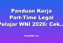 Panduan Kerja Part-Time Legal Pelajar WNI 2026: Cek Kontrak